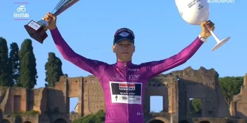 Paul Magnier remporte le maillot cyclamen sur le Giro