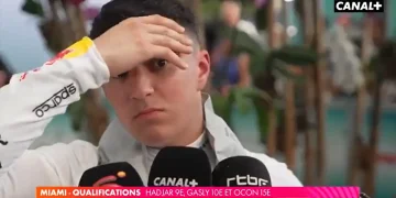 Isack Hadjar passe de la 9e à la dernière place