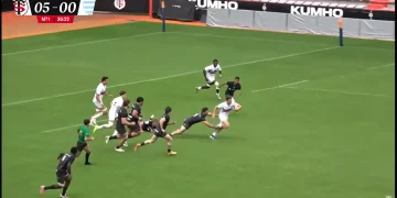 Essai de 100 mètres des espoirs du Stade toulousain