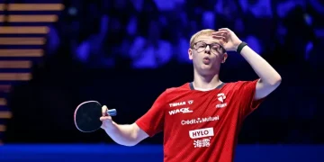 Félix Lebrun n'avait pas le temps au Mondial de tennis de table
