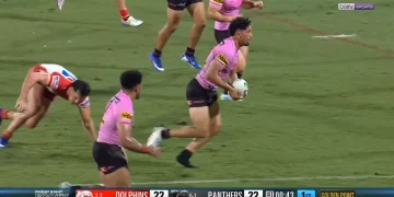 Action insolite au rugby à XIII