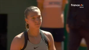 Diane Parry a dit au revoir à Roland-Garros
