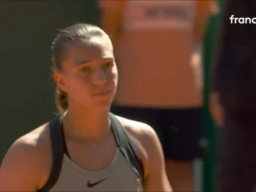 Diane Parry a dit au revoir à Roland-Garros