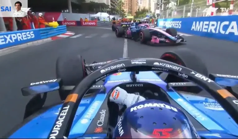 Deux accrochages en deux virages : la fin de course prodigieuse de Sainz à Monaco