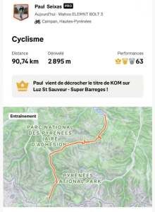 Strava de Paul Seixas