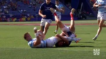 La France perd contre l'Argentine au Rugby à 7