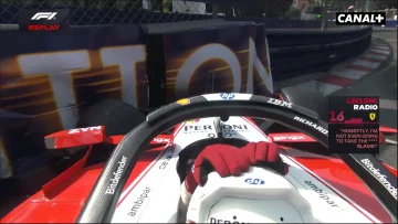 Charles Leclerc a tapé au GP de Monaco