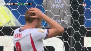 Harry Kane rate avec l'Angleterre