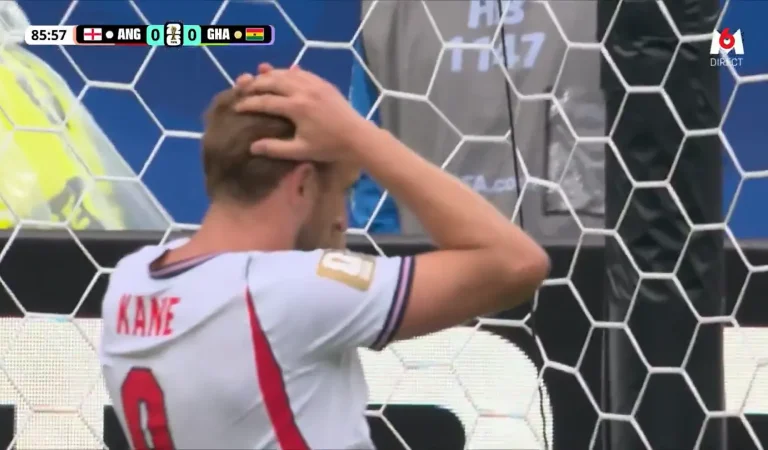 L&rsquo;incroyable but de la victoire raté de Harry Kane avec l&rsquo;Angleterre
