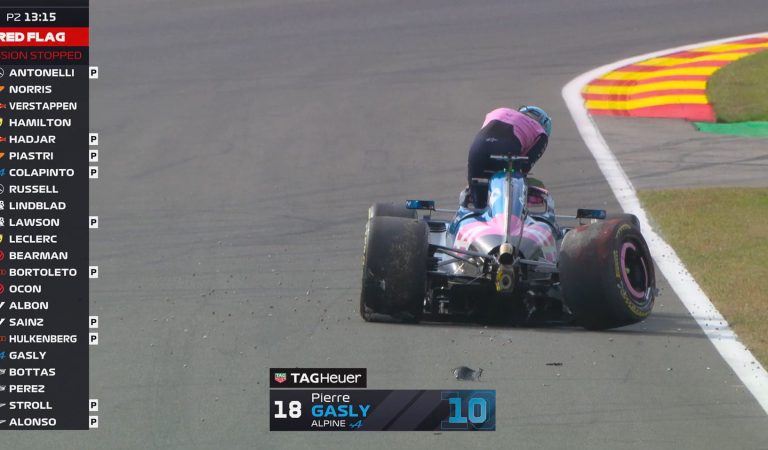 La sortie de route spectaculaire de Pierre Gasly en Formule 1