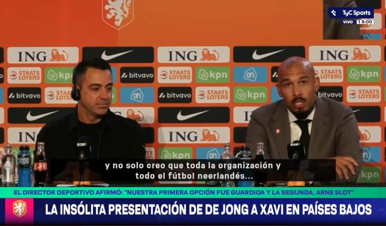 La conférence de presse complètement lunaire de Xavi avec les Pays-Bas