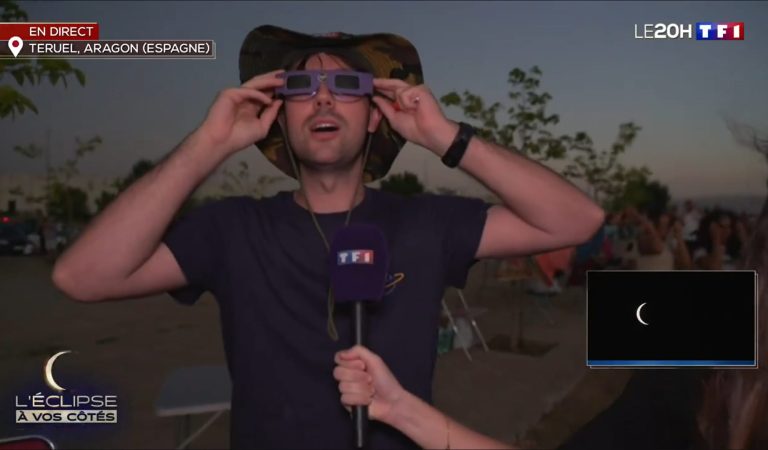 Des Français font plus de 1000km pour voir l&rsquo;éclipse, mais un nuage arrive au pire moment