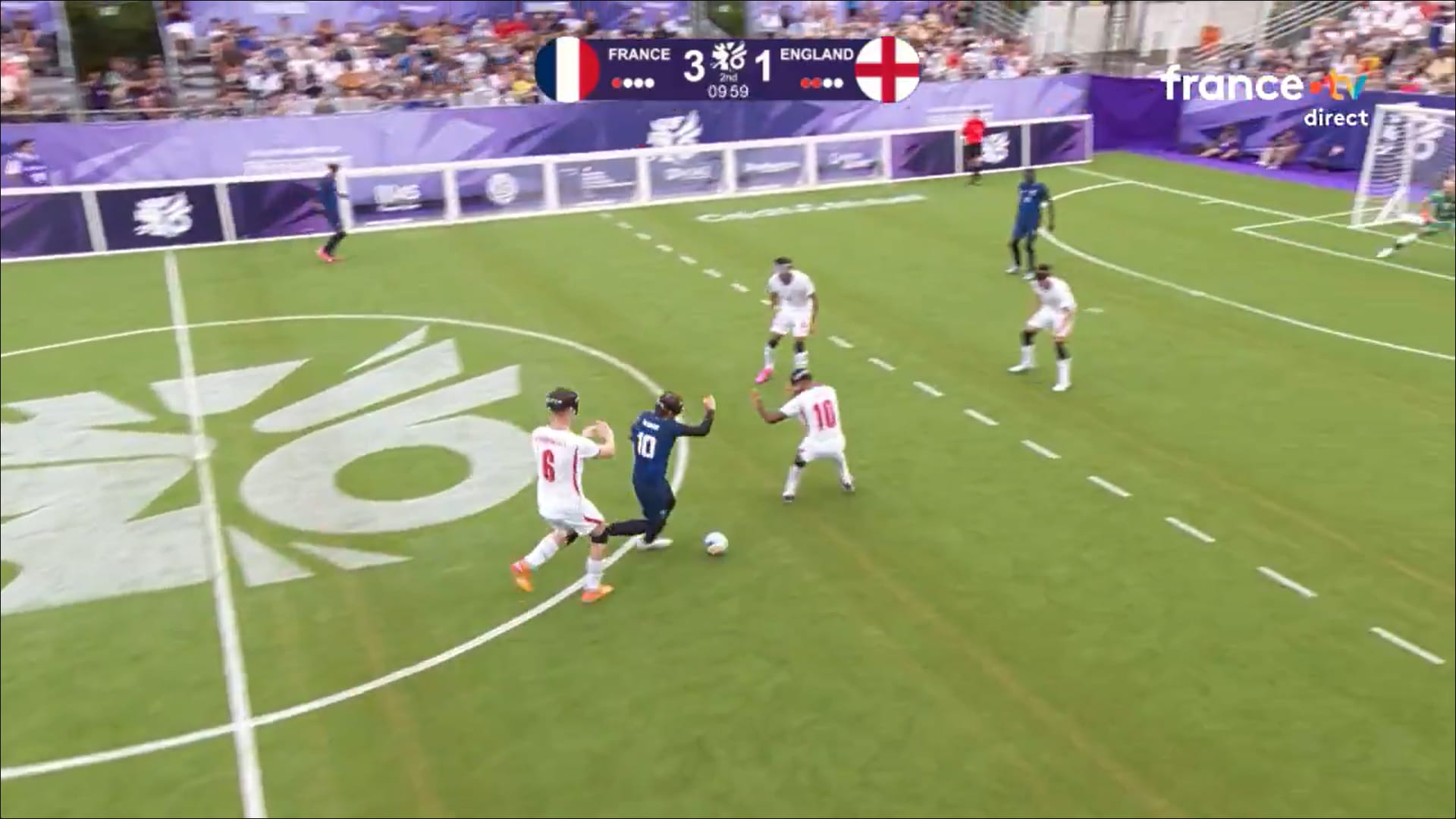 Cecifoot | Le but venu d’ailleurs marqué par Frédéric Villeroux depuis le milieu du terrain