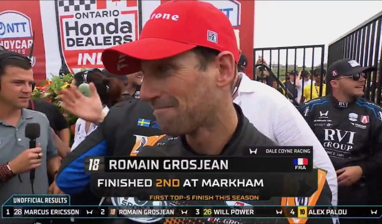 Le finish improbable qui prive Romain Grosjean de la victoire en IndyCar