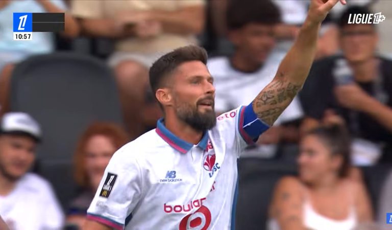 Football | Le but insoutenable d’Olivier Giroud avec Lille à bientôt 40 ans