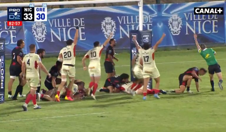 Rugby | La fin de match surréaliste entre Nice et Grenoble, 3 minutes après la sirène