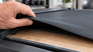 Soulever la bande d’un tapis de course pour accéder à la planche