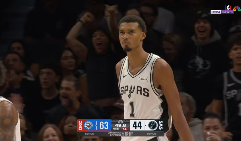 Cette stat stratosphérique de Wemby pour le premier match de la saison en NBA !