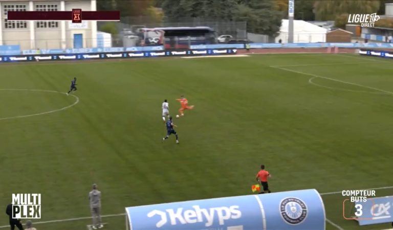 La sortie totalement ratée du gardien du Puy-en-Velay contre Caen en Ligue 3