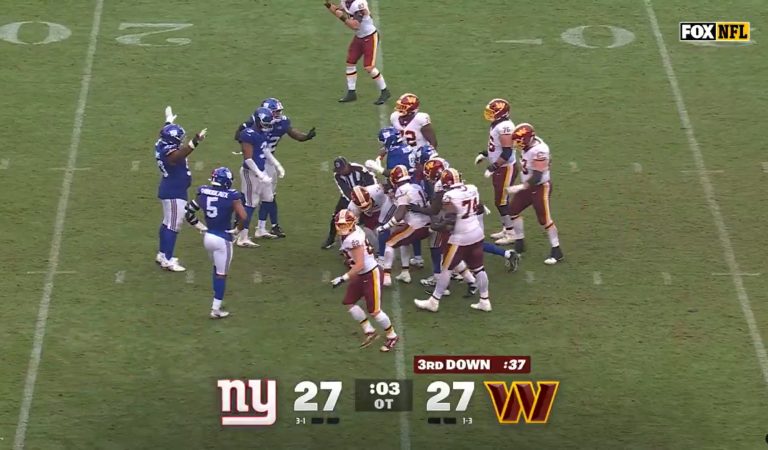 NFL | L&rsquo;incroyable erreur des Commanders qui oublient de regarder le chrono