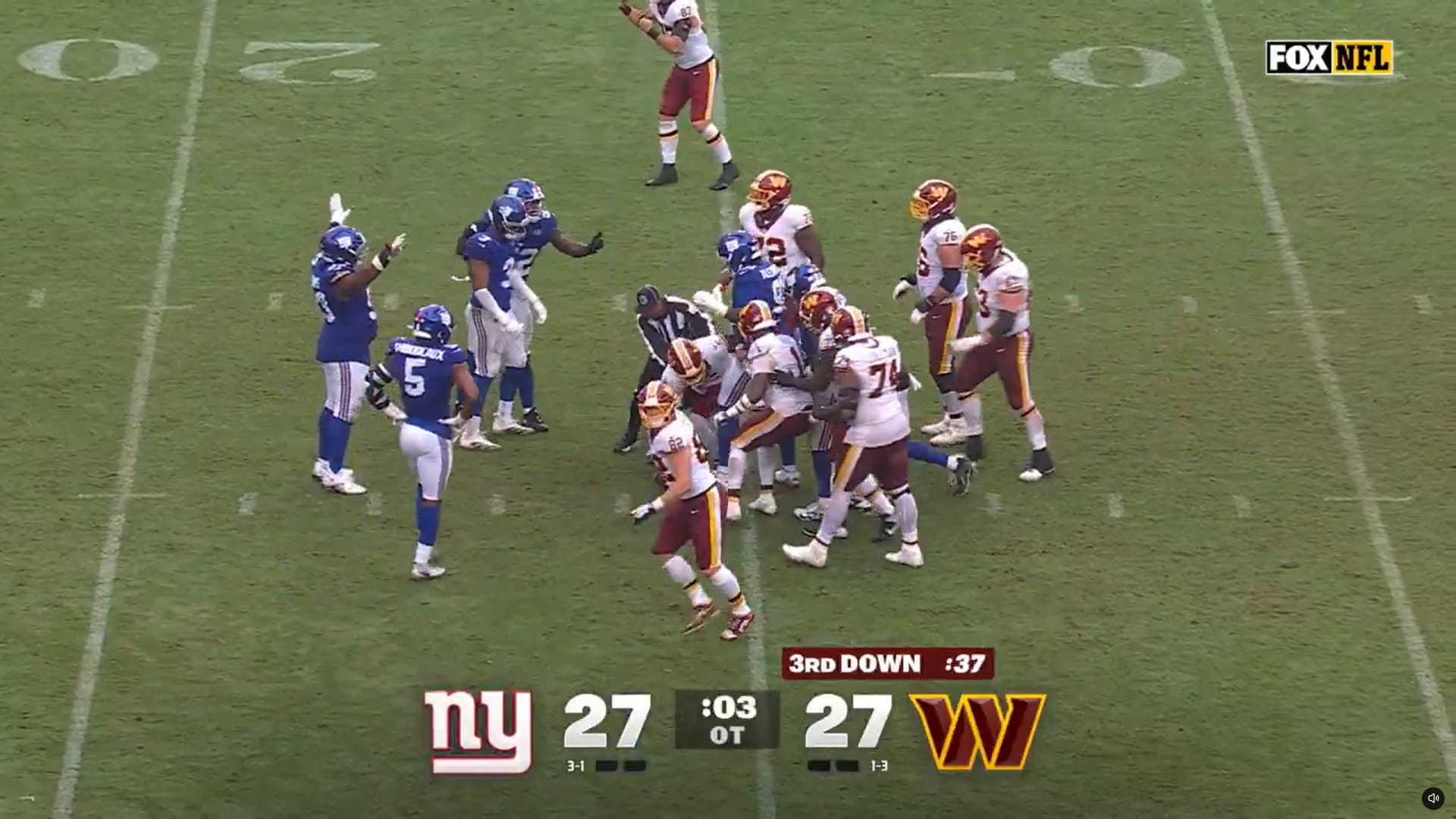 NFL | L’incroyable erreur des Commanders qui oublient de regarder le chrono